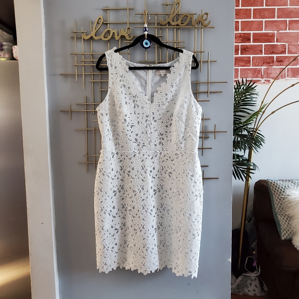 LOFT WHITE DRESS 💜